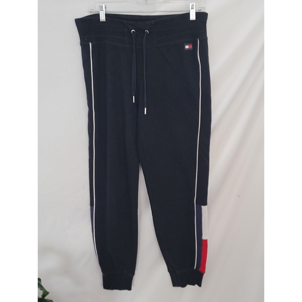 Tommy Hilfiger Sport Mens Navy Blue Colorblock Joggers Sweatpants Size‎ M